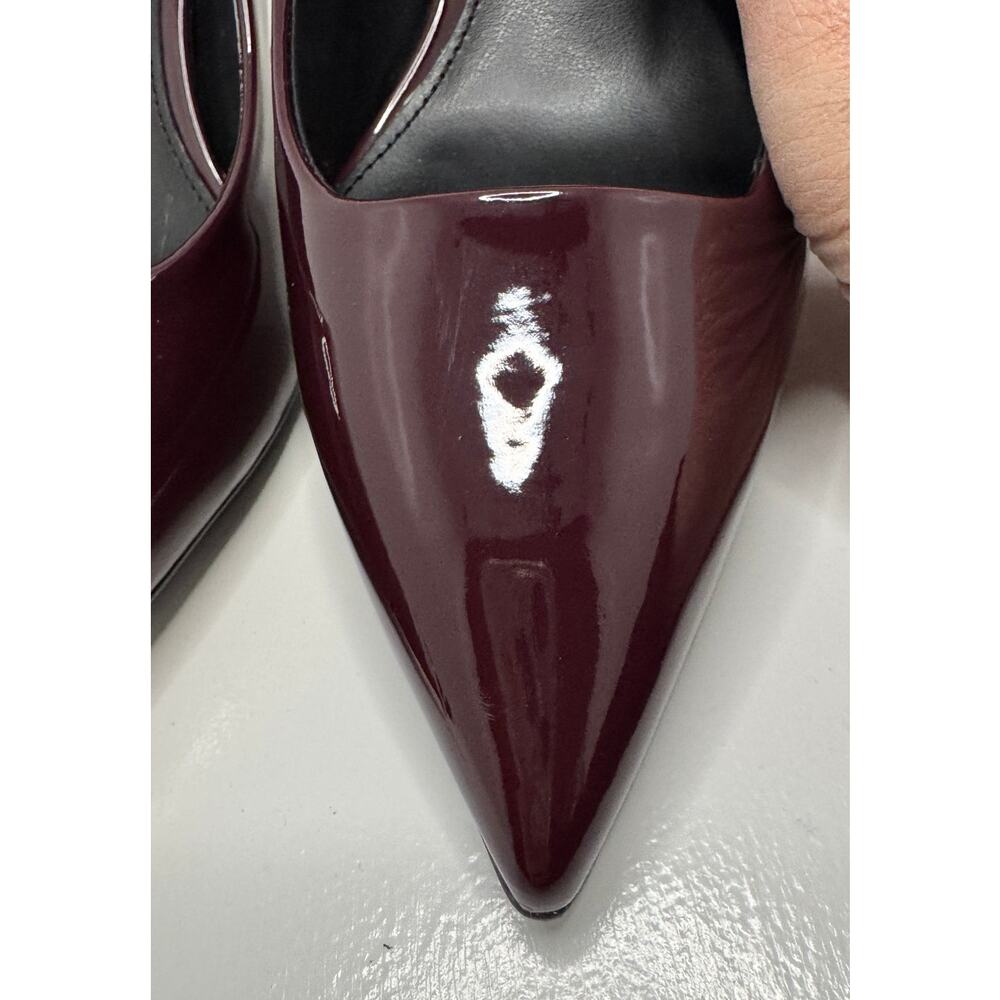 Madden Girl Brynnn Vamp Patent Pumps Pointed Toe Heels burgundy merlot SZ 8 - Picture 5 of 16